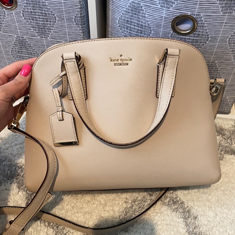 Cream Kate spade purse